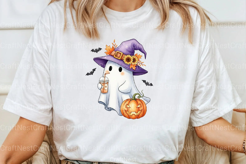 Funny Halloween Ghost Clipart Bundle 11 - CraftNest - Digital Crafting and Art