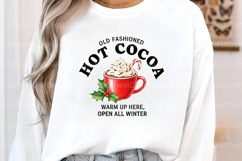 Retro Hot Cocoa Graphic Design Clipart Bundle - CraftNest - Digital Crafting and Art