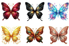 Glitter Butterfly Clipart Bundle - CraftNest - Digital Crafting and Art