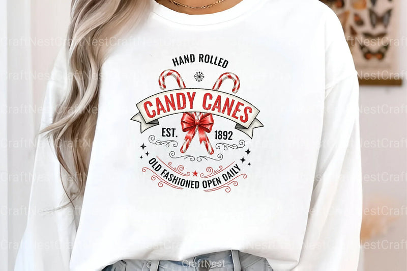 Christmas Candy Cane Vector Clipart Bundle - CraftNest - Digital Crafting and Art