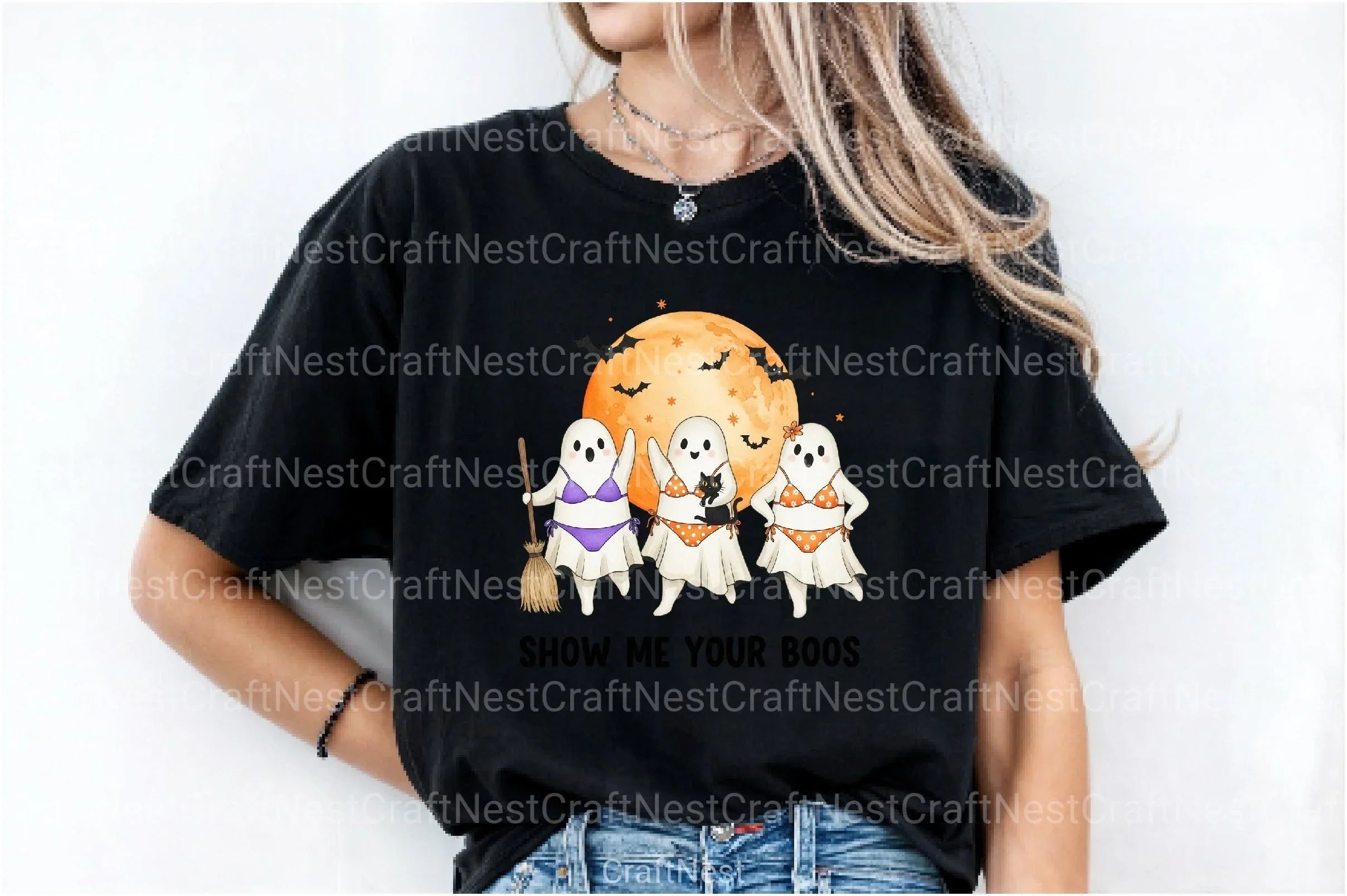 Funny Halloween Ghost Clipart Bundle 14 - CraftNest - Digital Crafting and Art