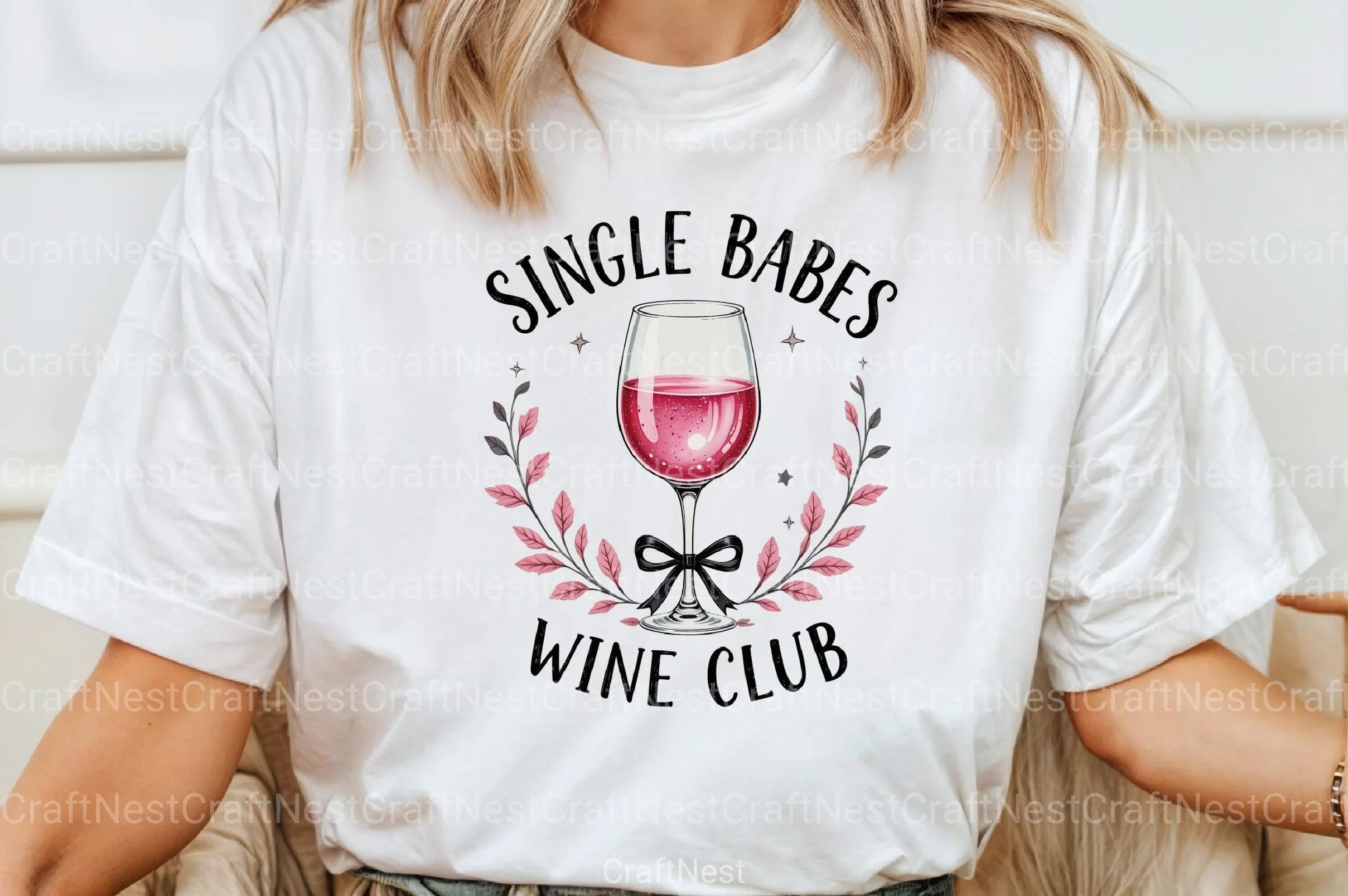 Single Babes Wine Club Clipart Bundle - CraftNest - Digital Crafting and Art