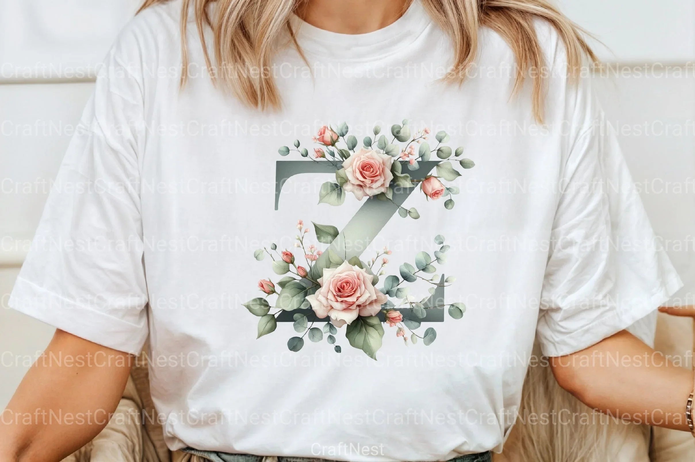 Floral Alphabet Clipart Bundle 17 - CraftNest - Digital Crafting and Art