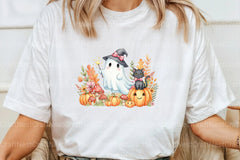 Halloween Cute Ghost Witch Cat Clipart Bundle - CraftNest - Digital Crafting and Art