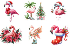 Christmas Flamingo Clipart Bundle - CraftNest - Digital Crafting and Art