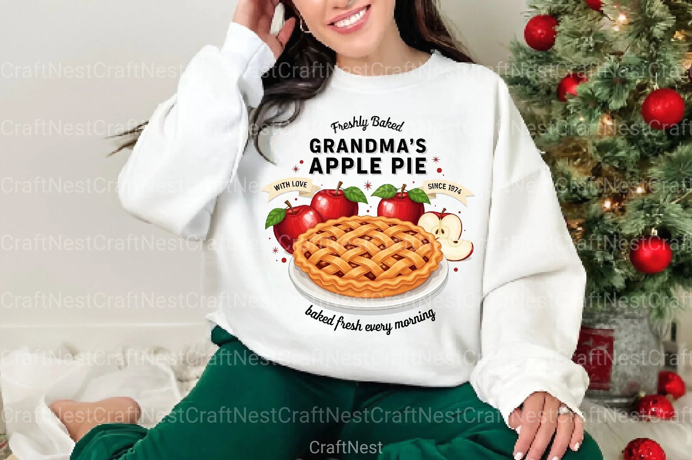 Rustic Fall Farmhouse Apple Pie Sign Clipart Bundle