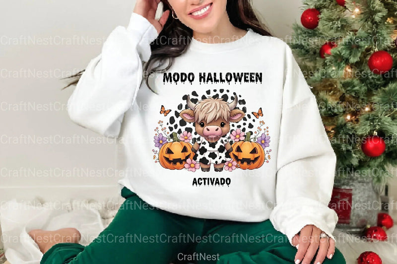 Halloween Highland Cow Clipart Bundle 99 - CraftNest - Digital Crafting and Art