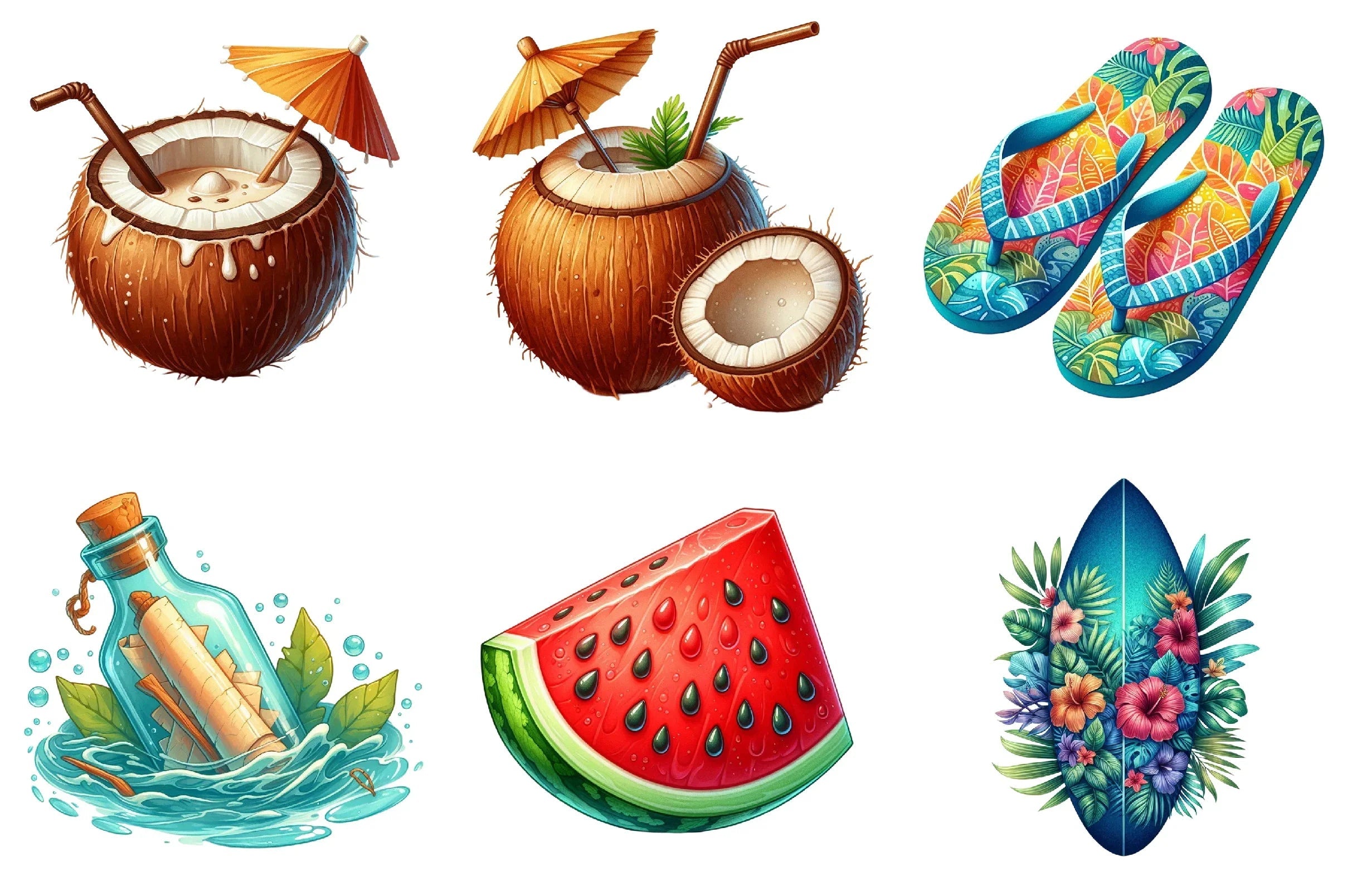 Summer Clipart Bundle - CraftNest - Digital Crafting and Art
