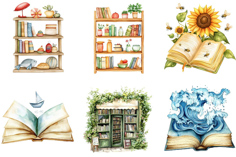 Summer Reading Clipart Bundle - CraftNest - Digital Crafting and Art