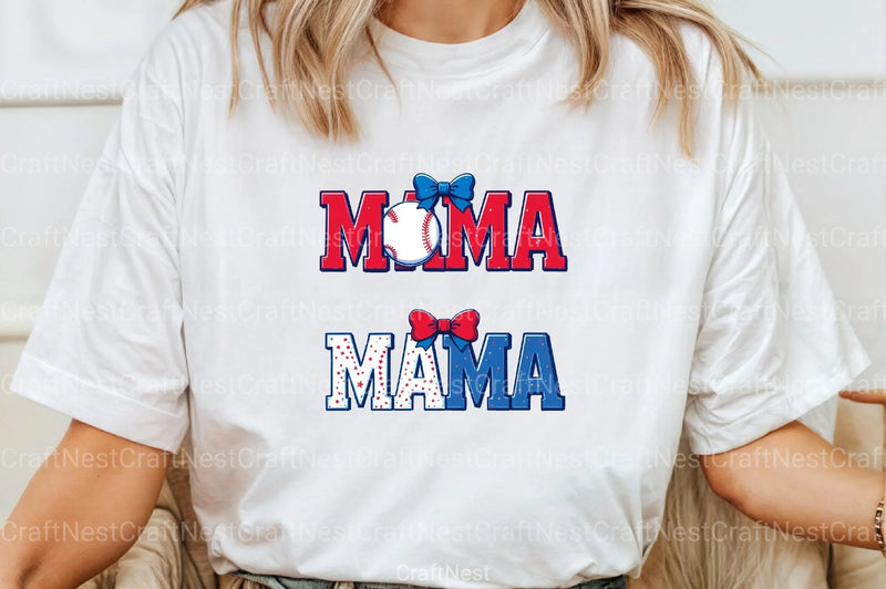 Baseball Mama Coquette Bow Clipart Bundle 2 - CraftNest - Digital Crafting and Art
