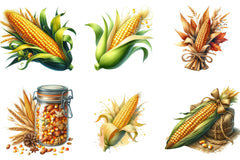 Corn Clipart Bundle - CraftNest - Digital Crafting and Art