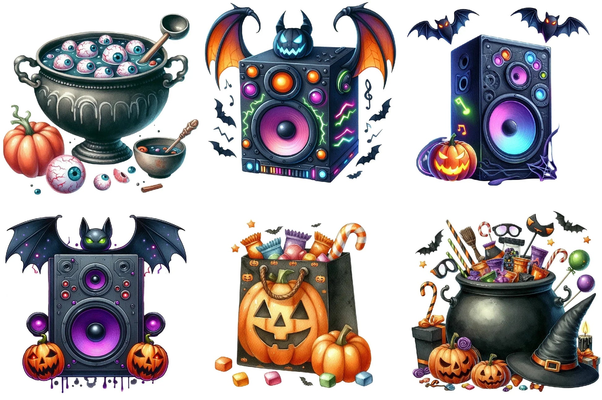Halloween Party Clipart Bundle - CraftNest - Digital Crafting and Art