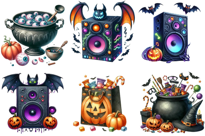 Halloween Party Clipart Bundle - CraftNest - Digital Crafting and Art