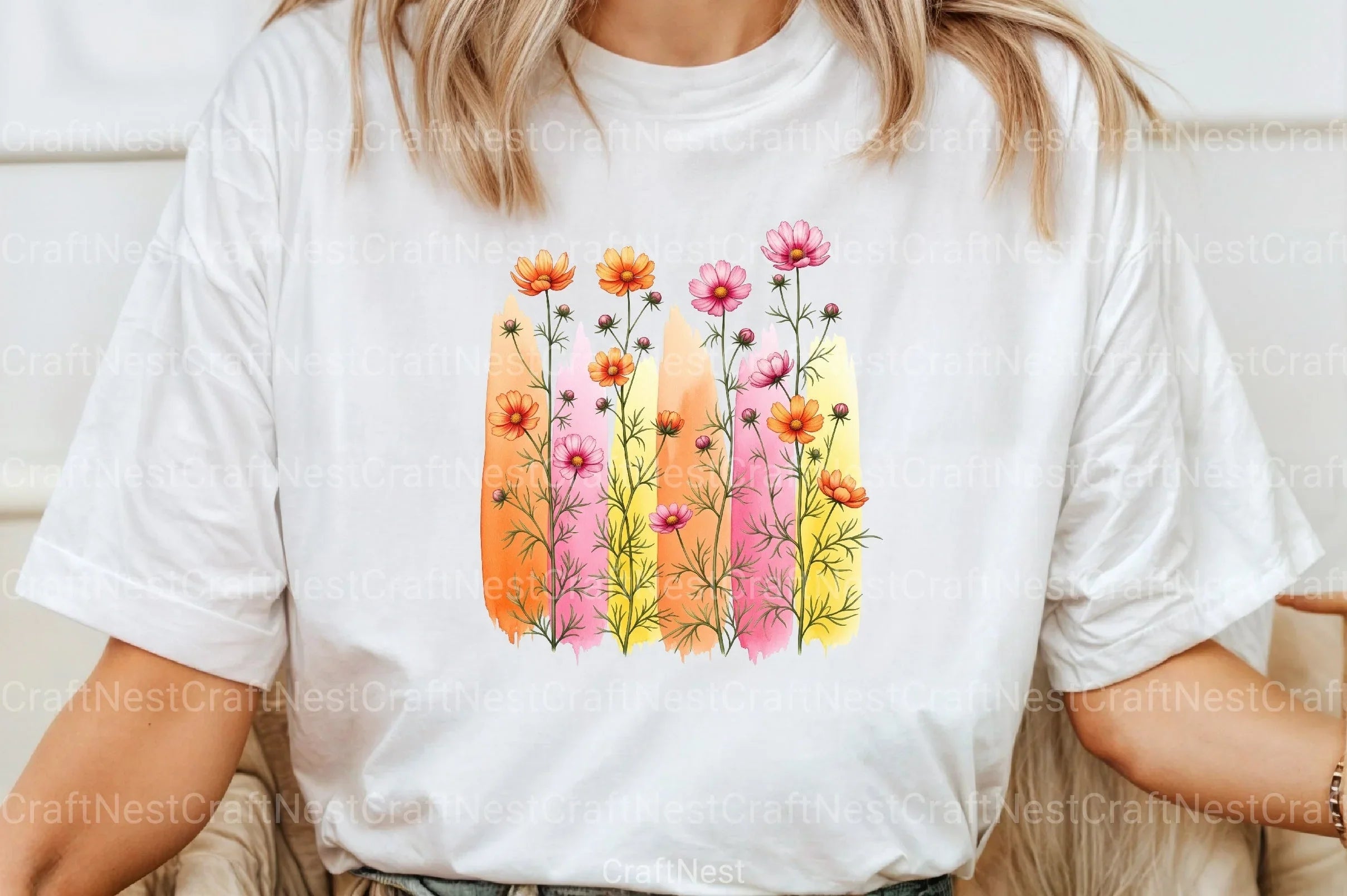 Wildflowers Brushstroke Clipart Bundle 1 - CraftNest - Digital Crafting and Art