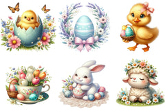 Vintage Easter Springtime Clipart Bundle - CraftNest - Digital Crafting and Art