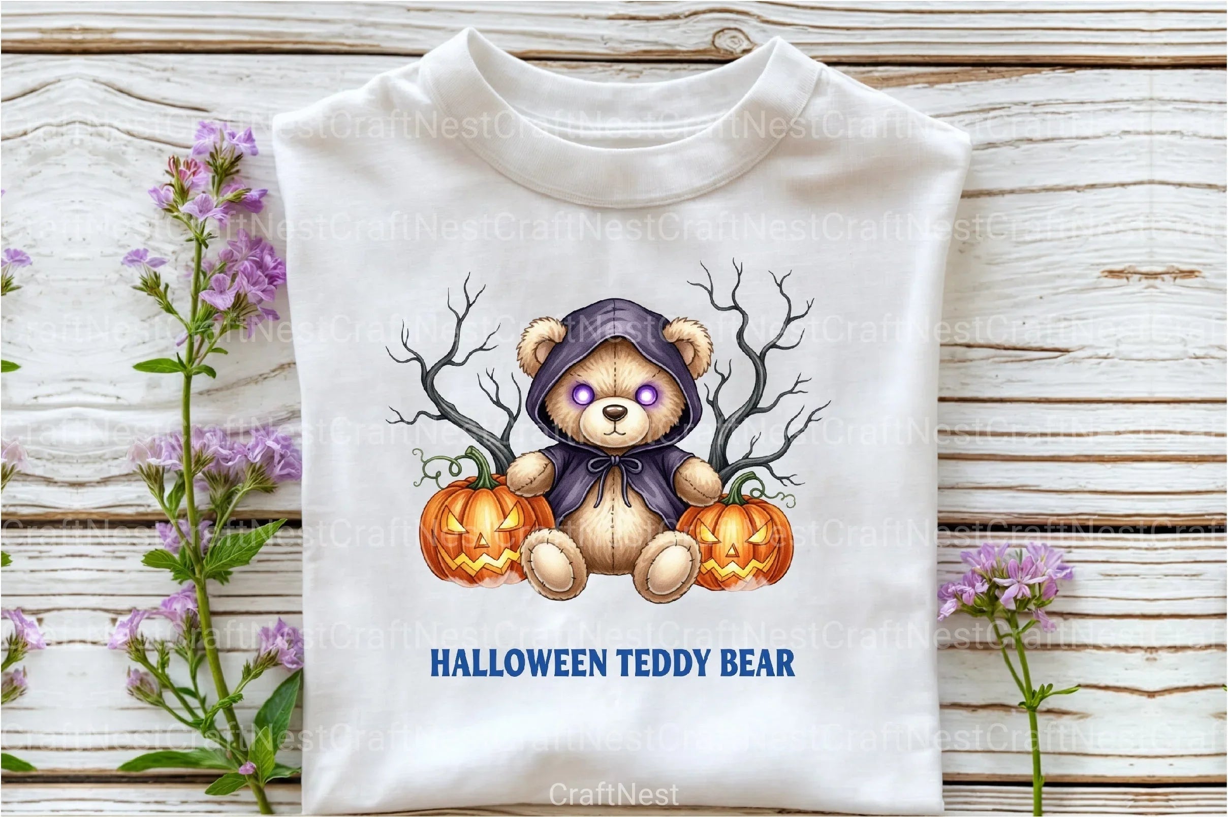 Halloween Teddy Bear Clipart Bundle 4 - CraftNest - Digital Crafting and Art