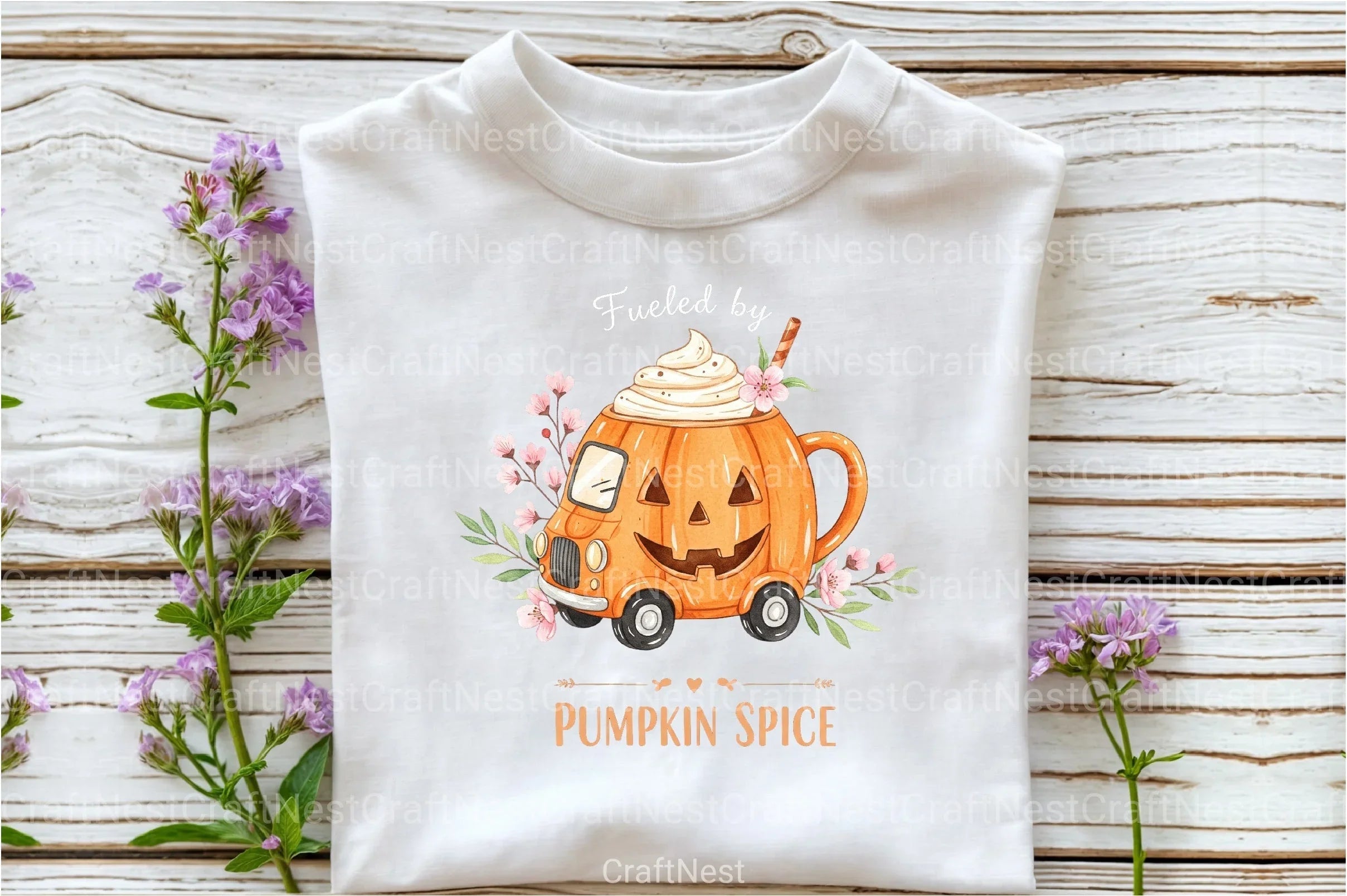 Fueled by Pumpkin Spice Clipart Bundle 4 - CraftNest - Digital Crafting and Art