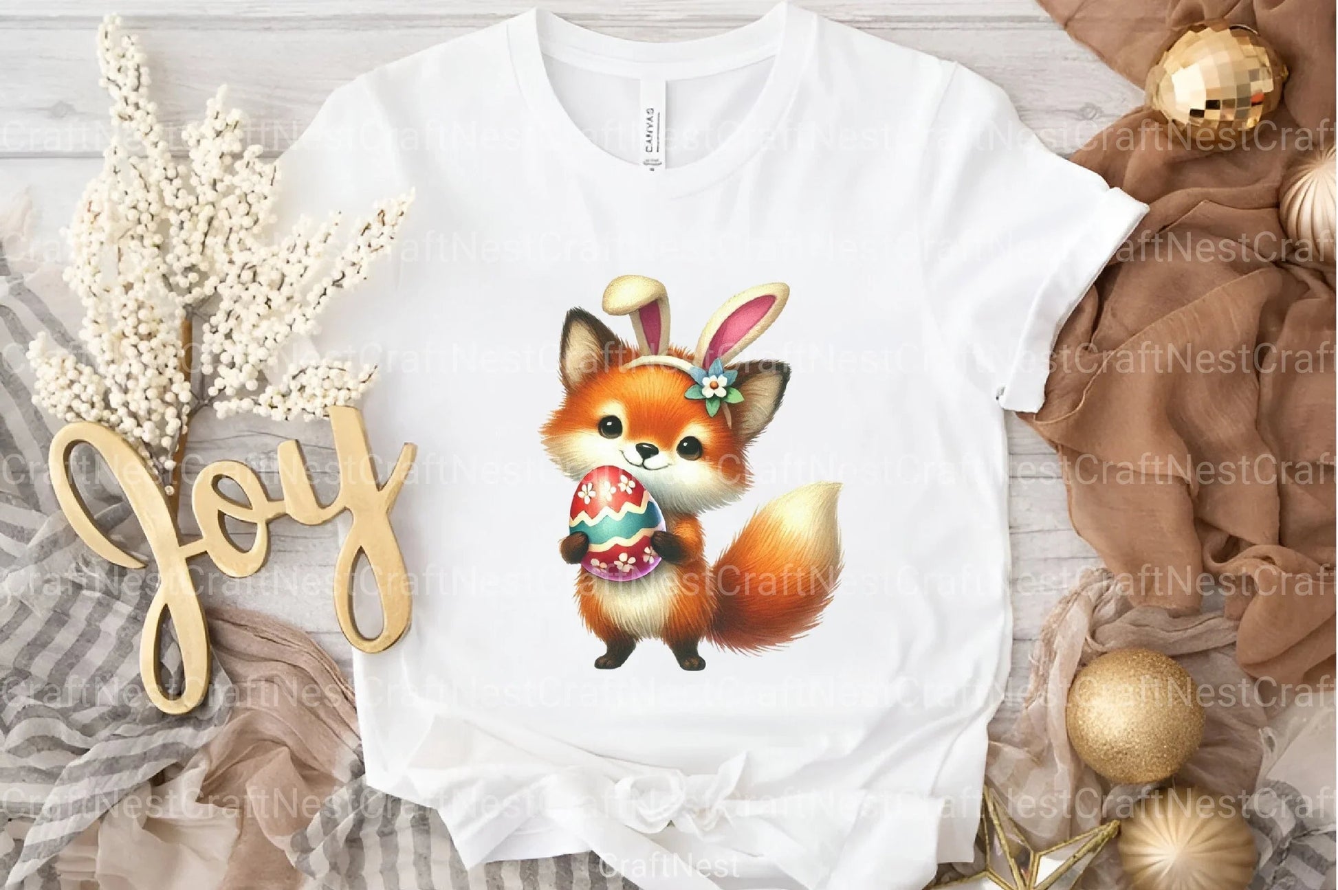 Easter Fox Clipart Bundle 55 - CraftNest - Digital Crafting and Art