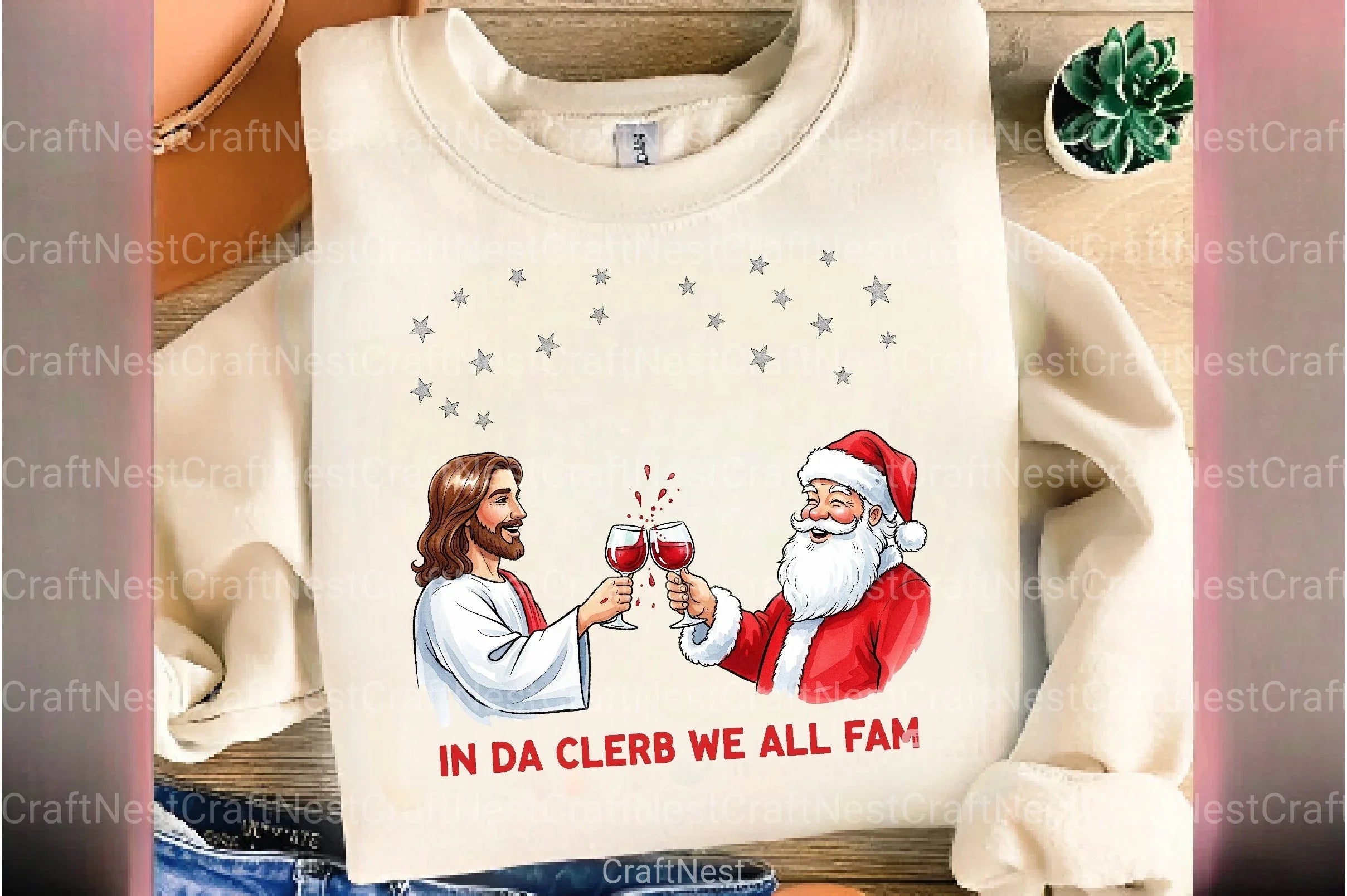 In Da Clerb We All Fam Clipart Bundle - CraftNest - Digital Crafting and Art