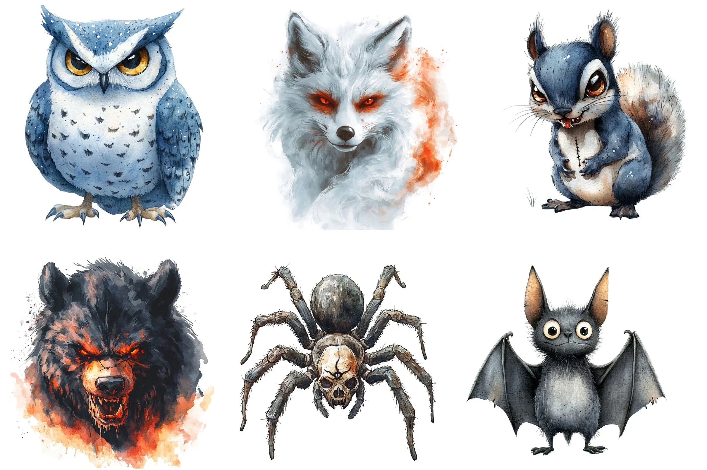 Scary Animals Clipart Bundle - CraftNest - Digital Crafting and Art