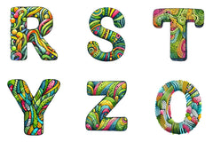 Brushstroke Alphabet Graphic Clipart Bundle - CraftNest - Digital Crafting and Art