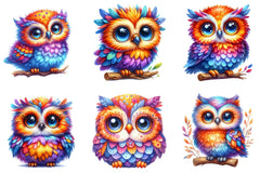 Whimsical Owl Clipart Bundle - CraftNest - Digital Crafting and Art