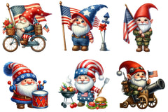 Memorial Day Gnomes Clipart Bundle - CraftNest - Digital Crafting and Art