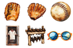 Vintage Softball Clipart Bundle - CraftNest - Digital Crafting and Art