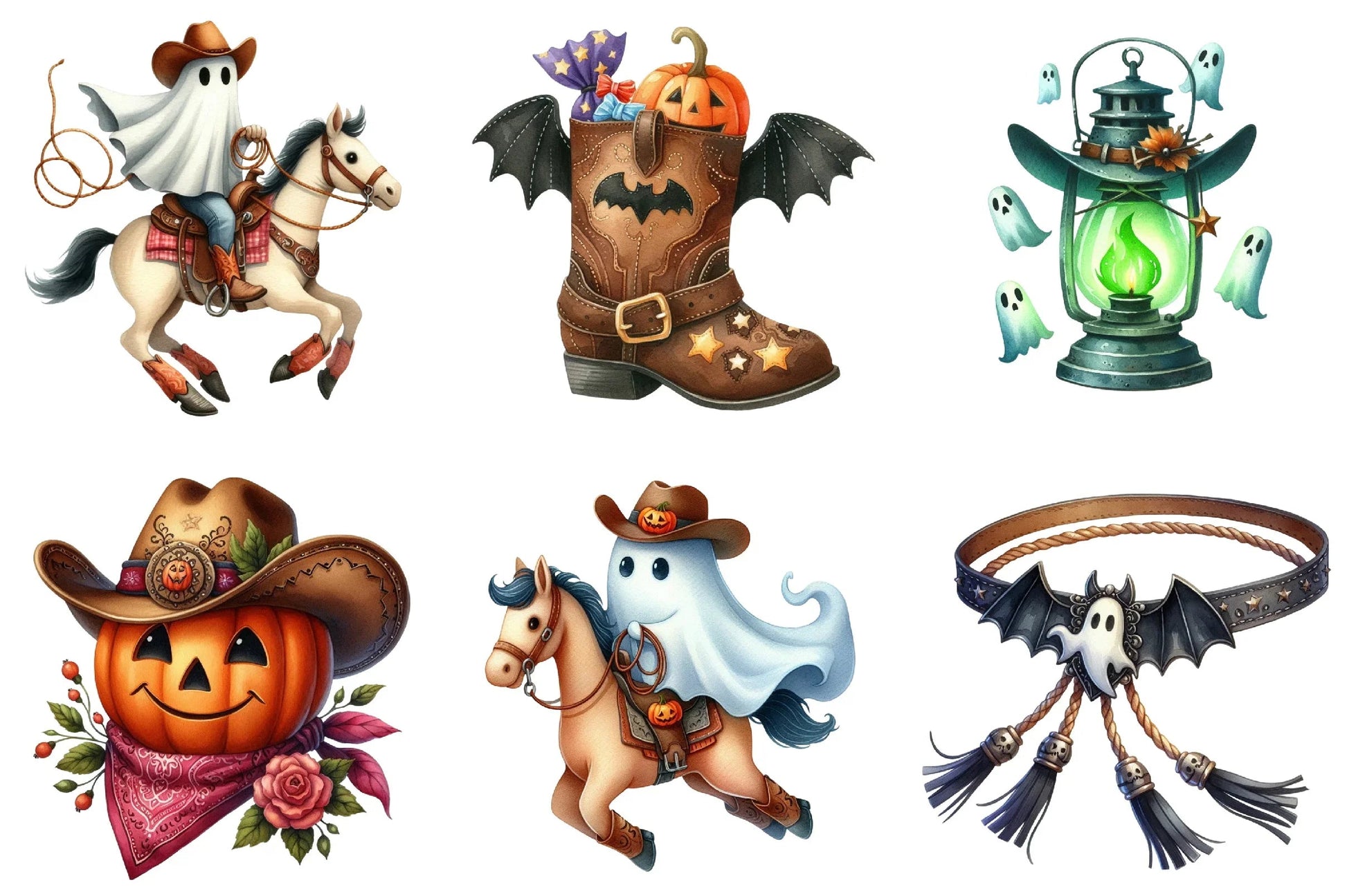 Western Halloween Clipart Bundle - CraftNest - Digital Crafting and Art