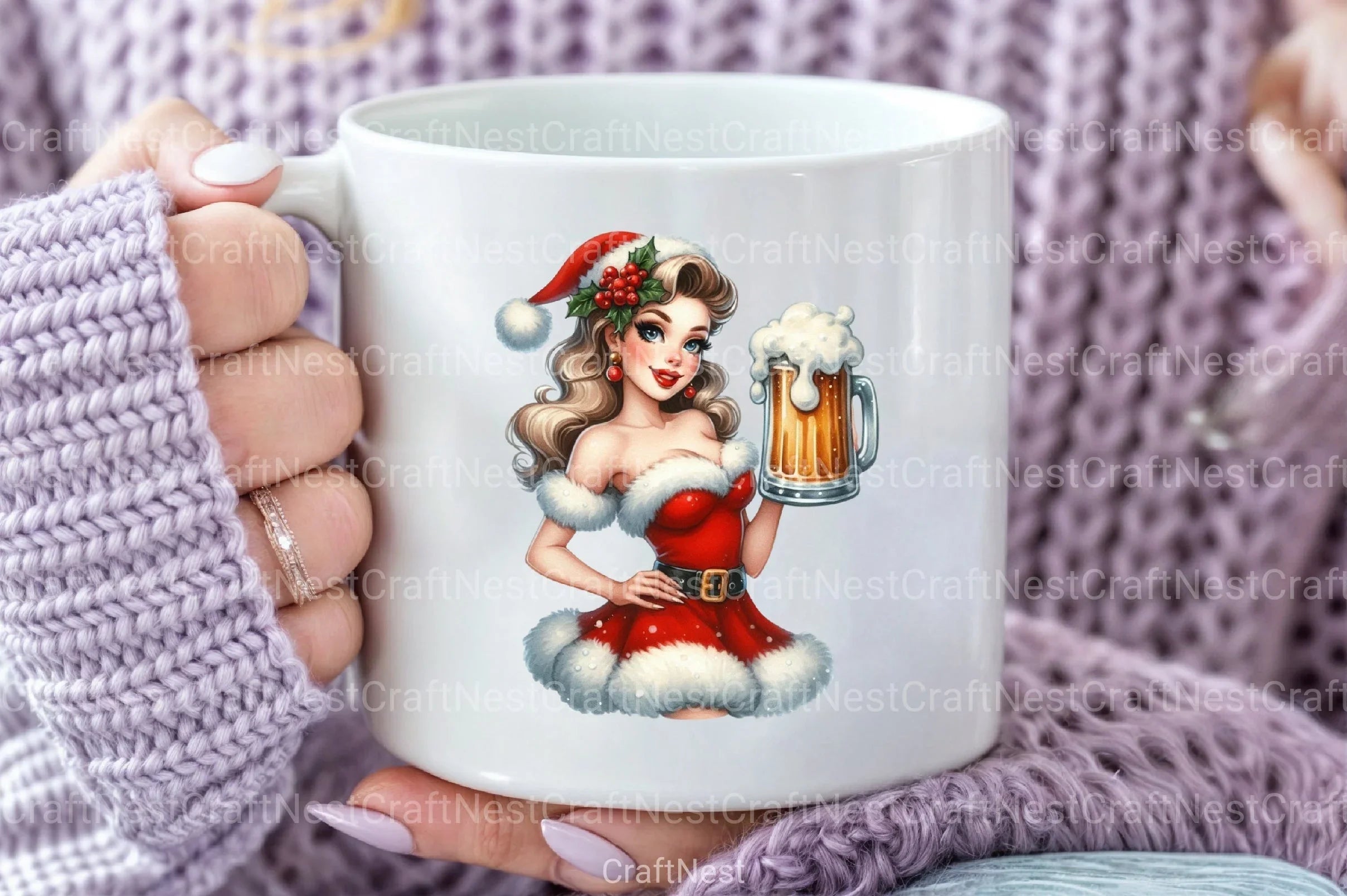 Santa Belle Illustration Clipart Bundle - CraftNest - Digital Crafting and Art