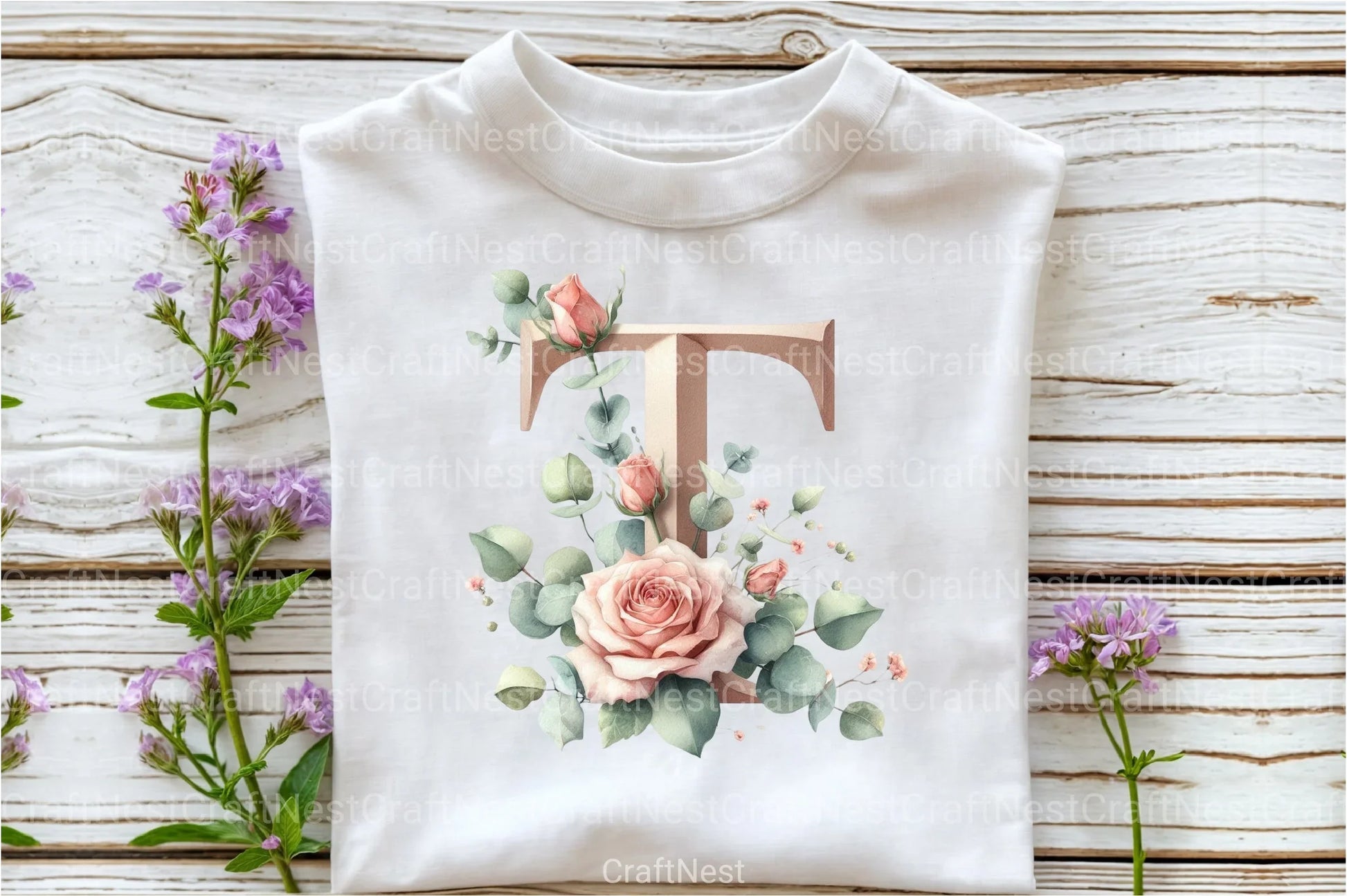 Floral Alphabet Clipart Bundle 99 - CraftNest - Digital Crafting and Art