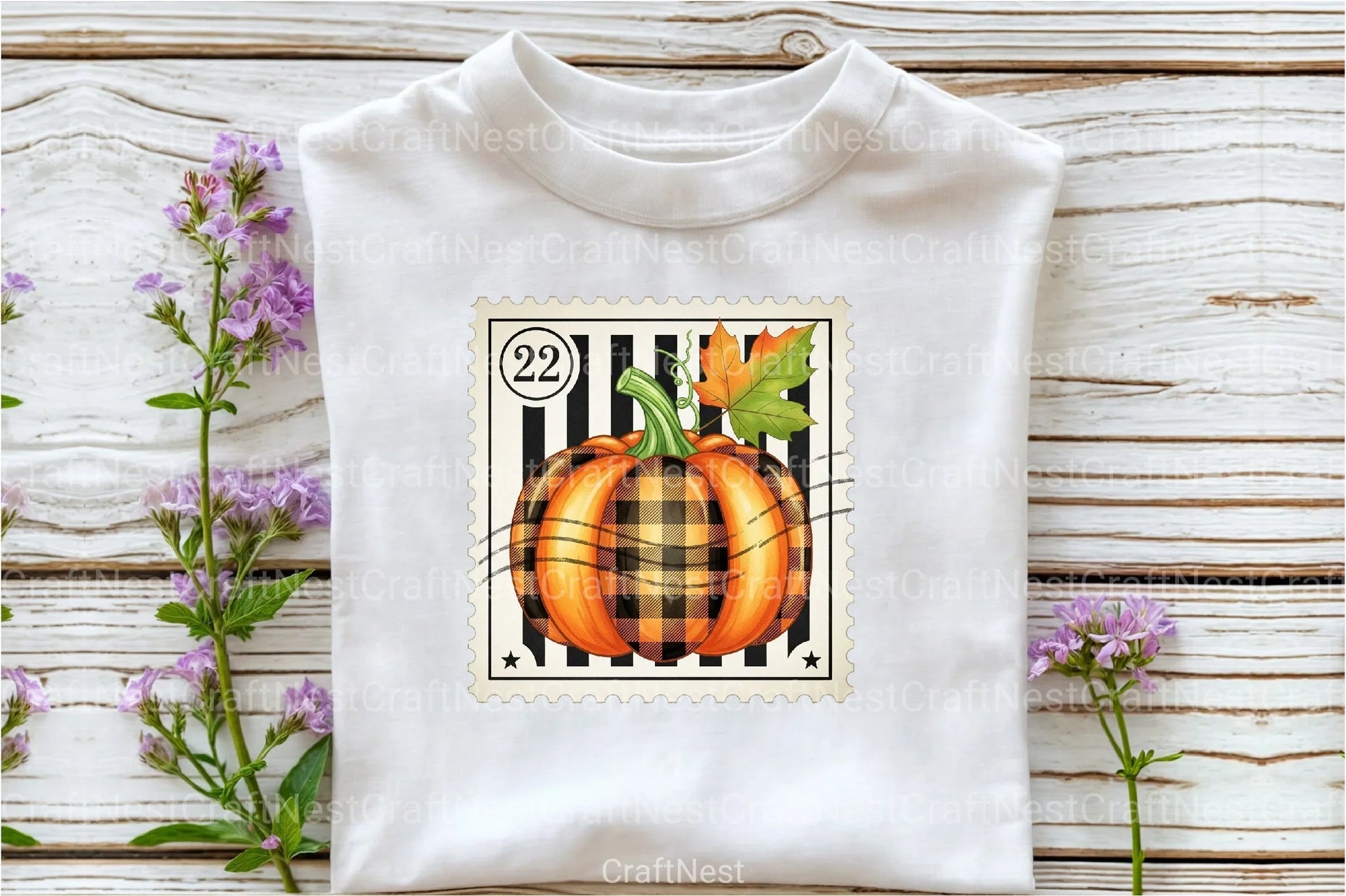 Pumpkin Postage Stamp Clipart Bundle 7 - CraftNest - Digital Crafting and Art