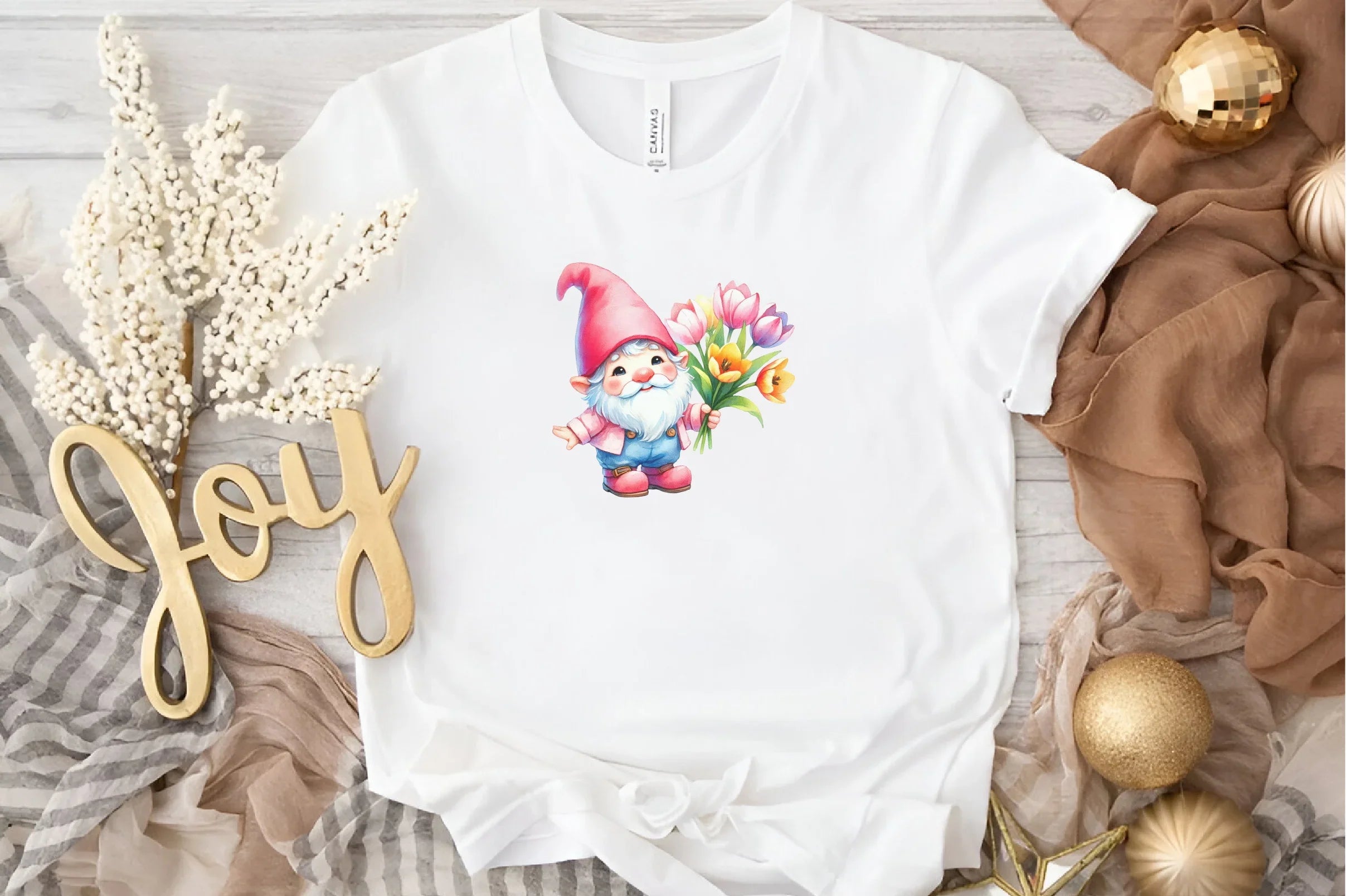 Spring Gnome Clipart Bundle - CraftNest - Digital Crafting and Art