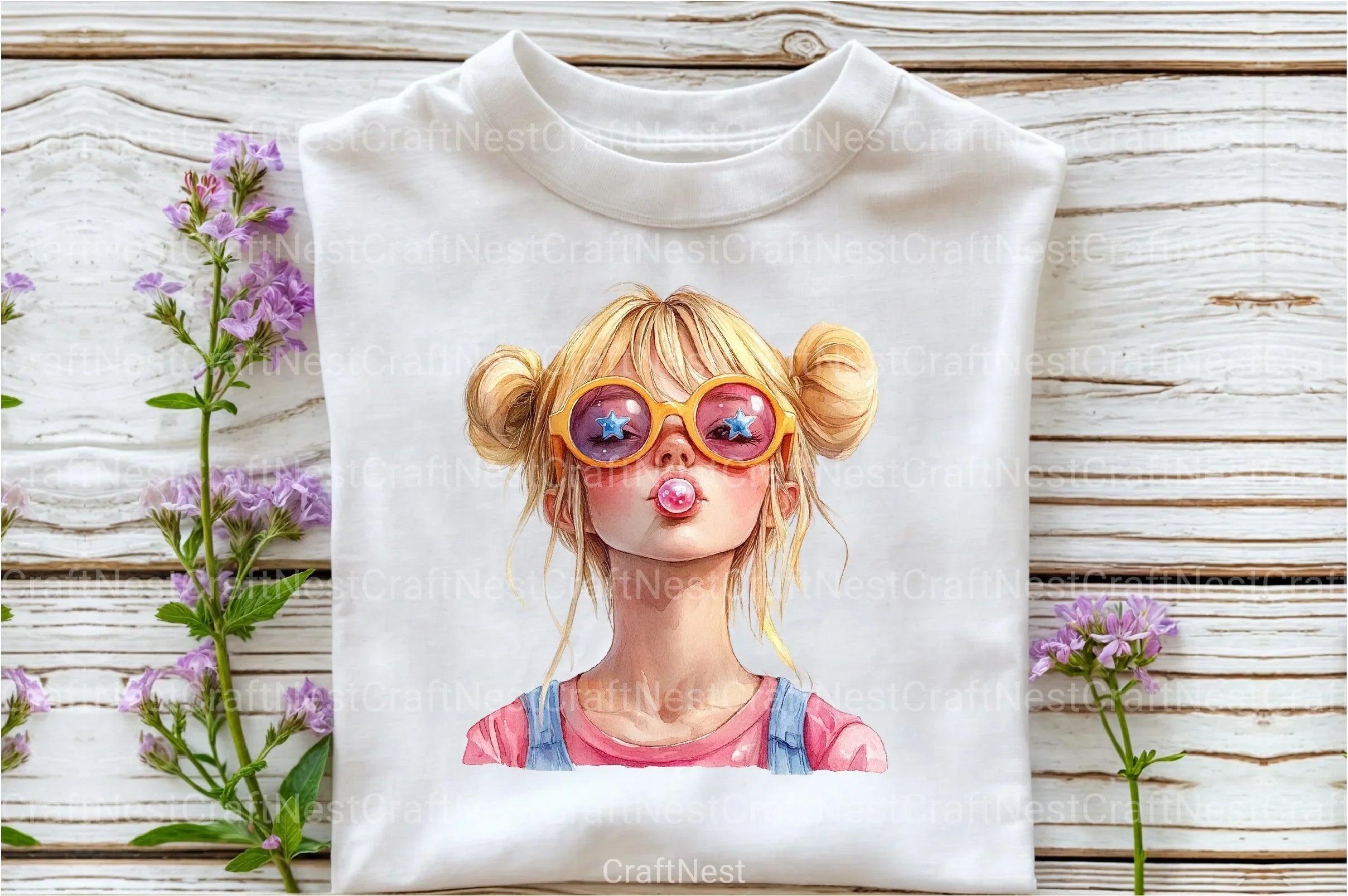 Blonde Quirky Girl Clipart Bundle - CraftNest - Digital Crafting and Art