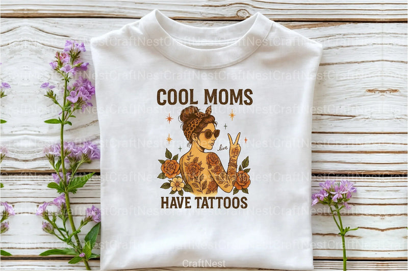Funny Mother's Day Cool Mom Tattoos Clipart Bundle - CraftNest - Digital Crafting and Art
