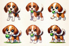 Beagle Dog Clipart Bundle - CraftNest - Digital Crafting and Art