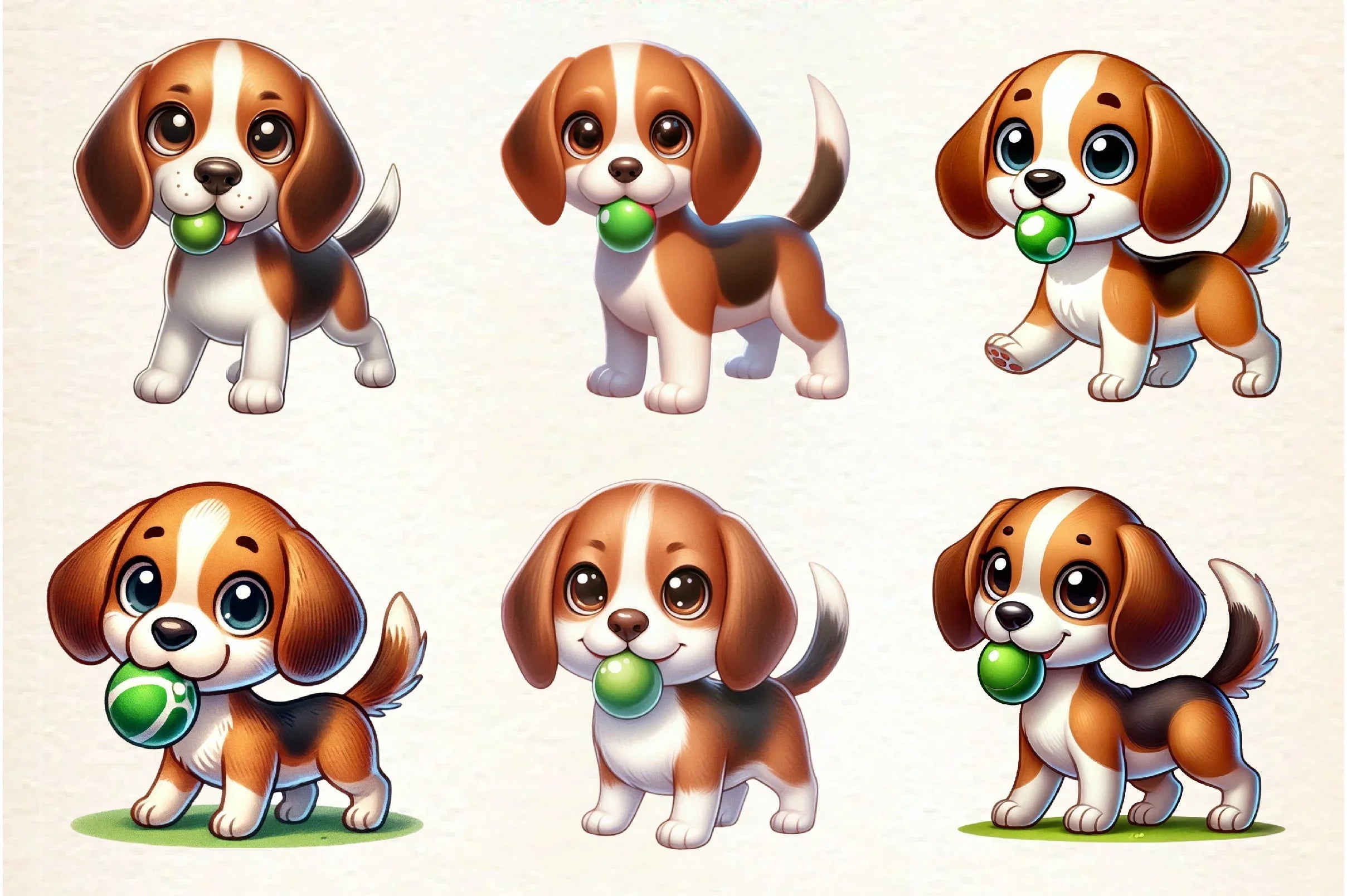 Beagle Dog Clipart Bundle - CraftNest - Digital Crafting and Art