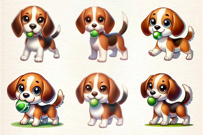 Beagle Dog Clipart Bundle - CraftNest - Digital Crafting and Art