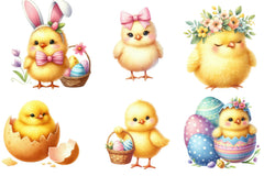 Pastel Chicks Clipart Bundle - CraftNest - Digital Crafting and Art