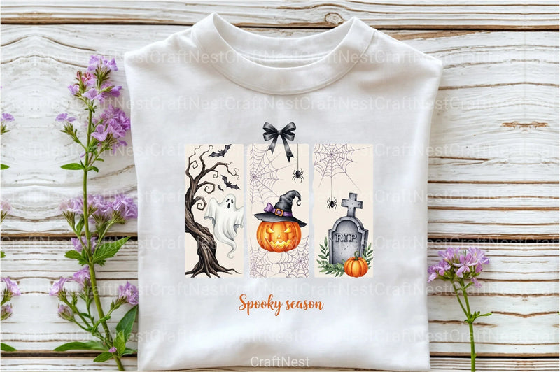 Brushstroke Halloween Spooky Season Clipart Bundle - CraftNest - Digital Crafting and Art
