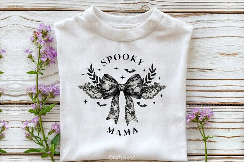 Coquette Halloween Spooky Mama Clipart Bundle - CraftNest - Digital Crafting and Art