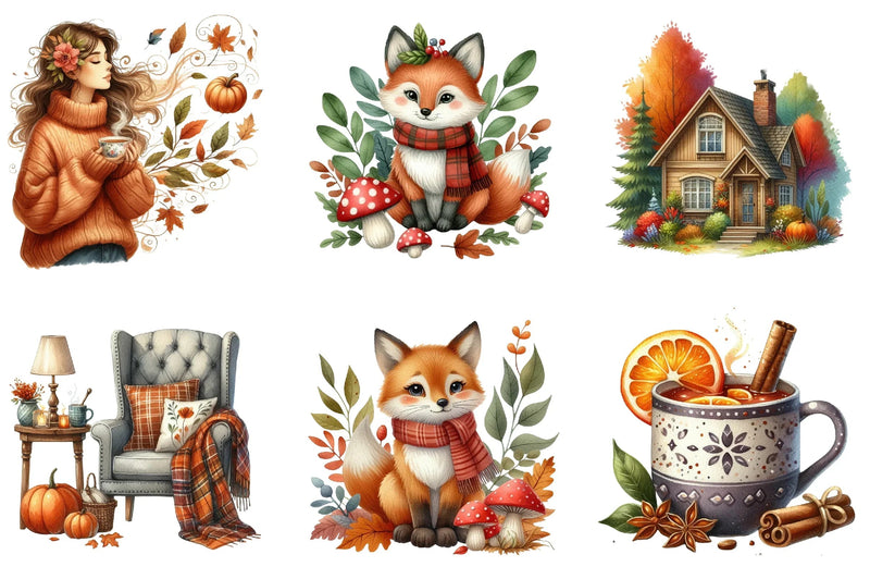Autumn Design Clipart Bundle - CraftNest - Digital Crafting and Art