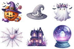 Lavender Halloween Clipart Bundle - CraftNest - Digital Crafting and Art