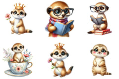 Cute Meerkat Clipart Bundle - CraftNest - Digital Crafting and Art