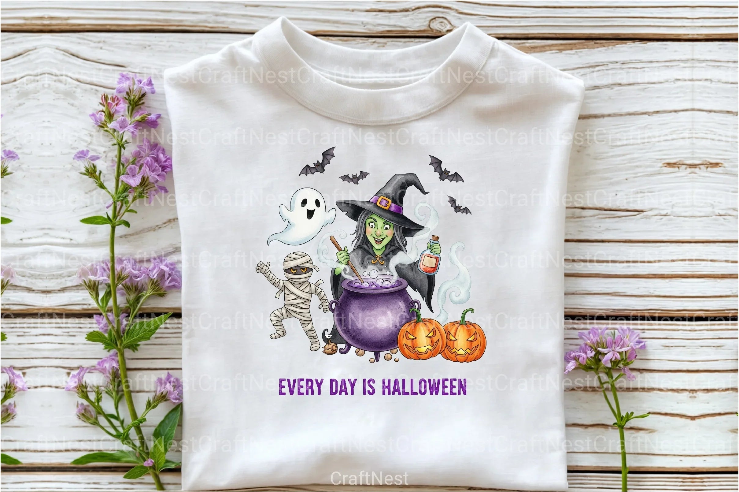 Every Day Is Halloween: Retro Spooky Clipart Bundle - CraftNest - Digital Crafting and Art