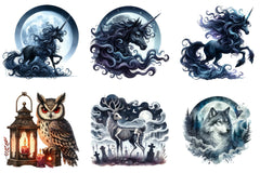 Gothic Animals Clipart Bundle - CraftNest - Digital Crafting and Art