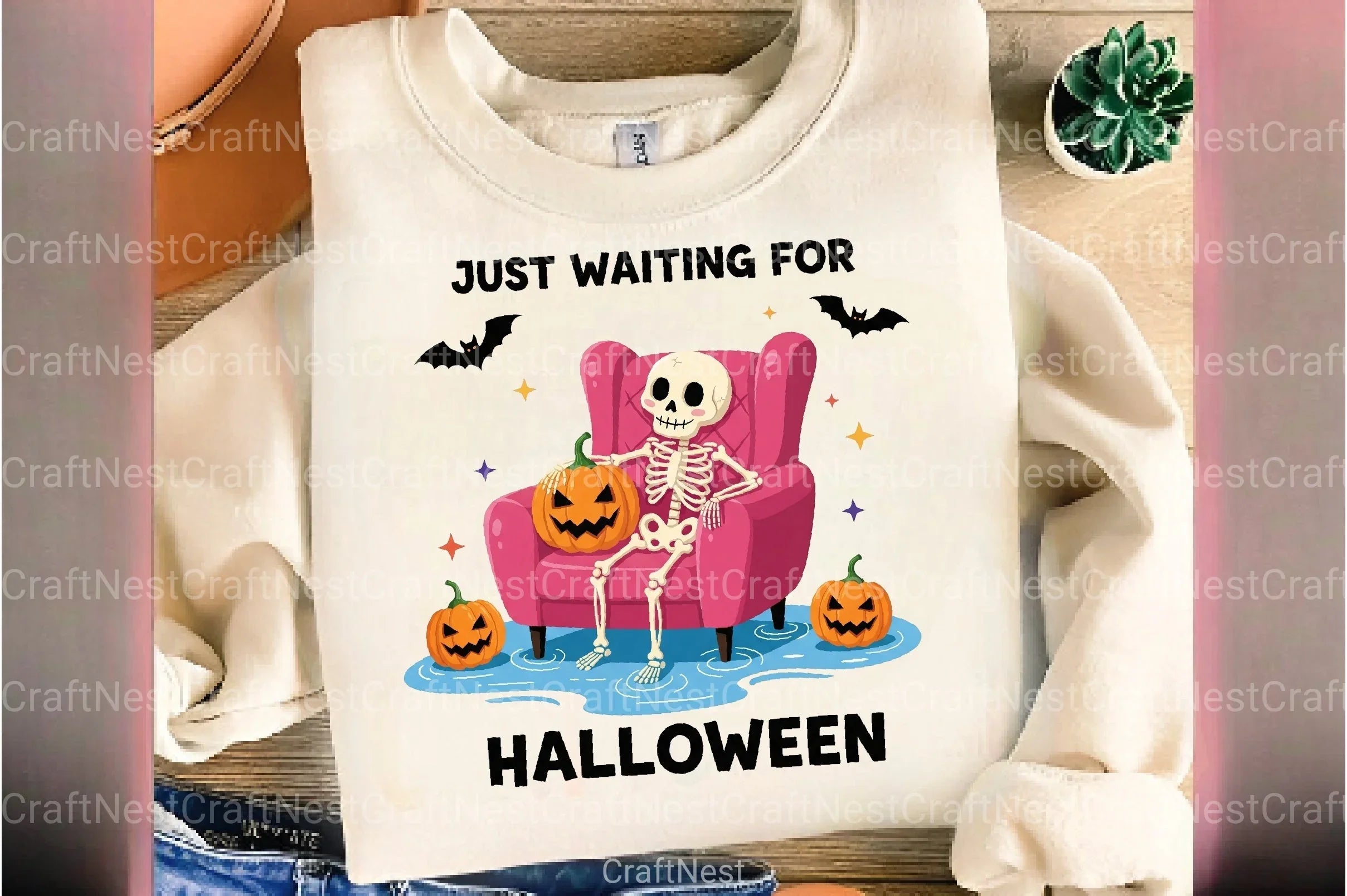 Halloween Skeleton Illustration Sticker Clipart Bundle - CraftNest - Digital Crafting and Art