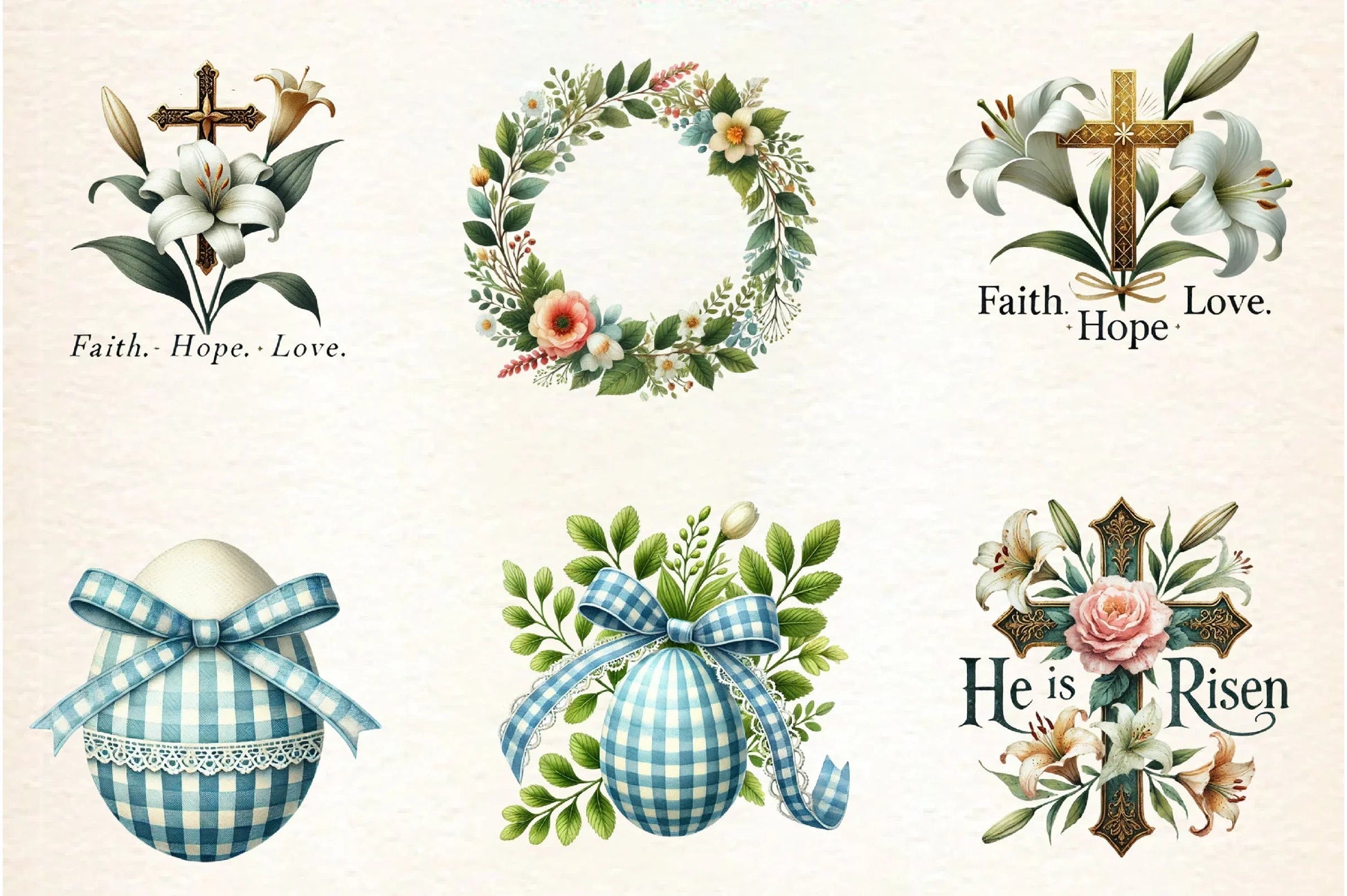 Vintage Easter Clipart Bundle - CraftNest - Digital Crafting and Art
