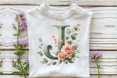 Floral Alphabet Clipart Bundle 5 - CraftNest - Digital Crafting and Art