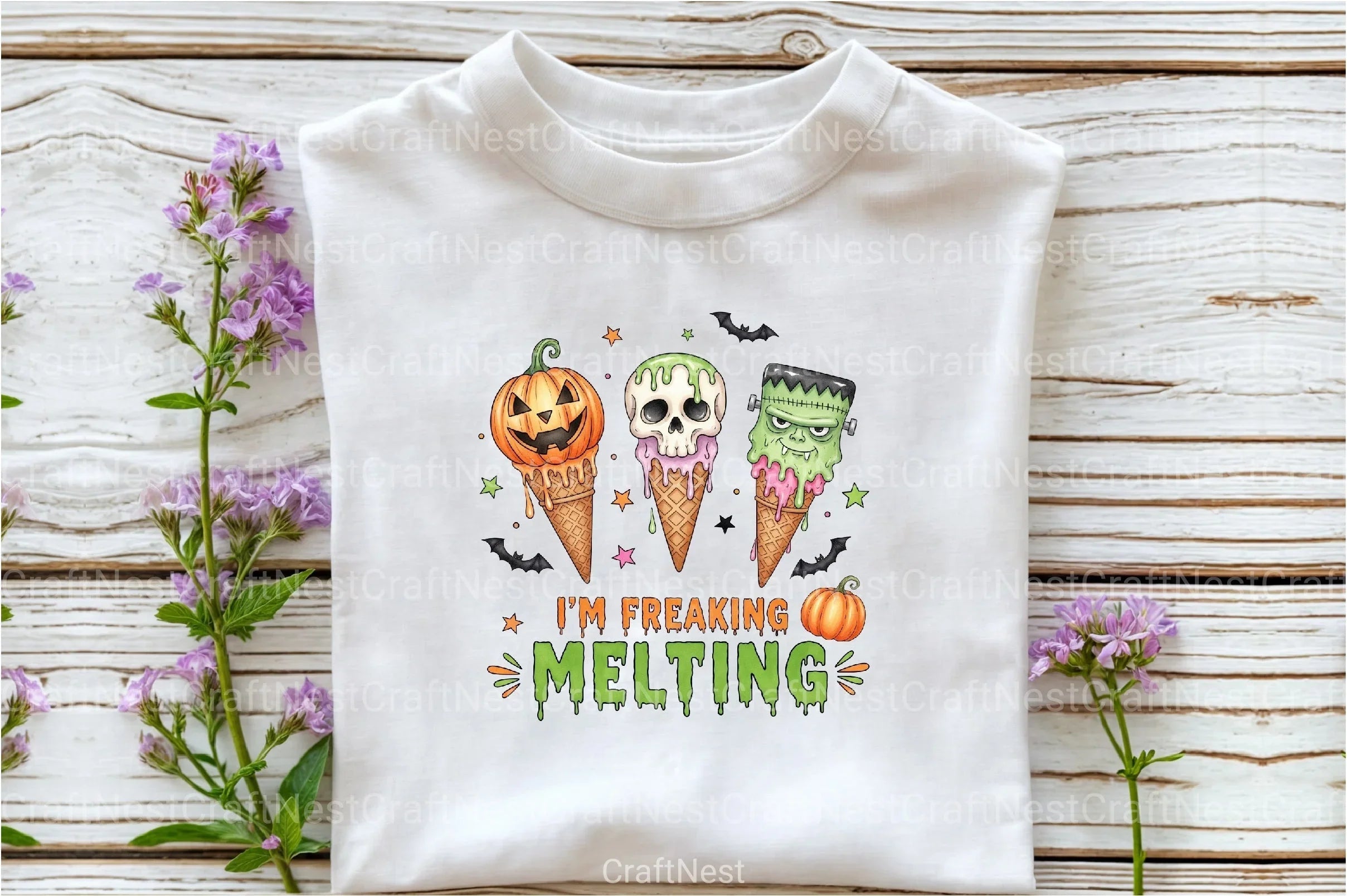 Freaking Melting Funny Halloween Clipart Bundle - CraftNest - Digital Crafting and Art